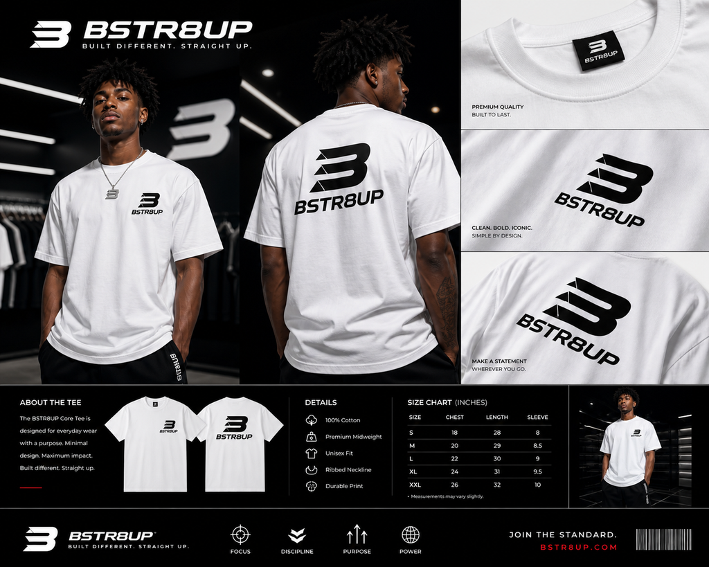 BSTR8UP Core Tee